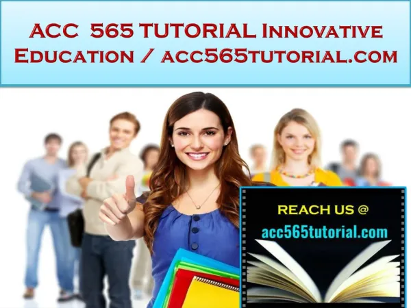ACC 565 TUTORIAL Innovative Education / acc565tutorial.com