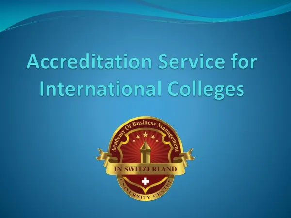 Accreditation Service for International Colleges