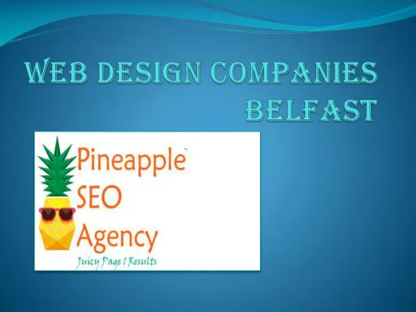 Web Design Companies Belfast