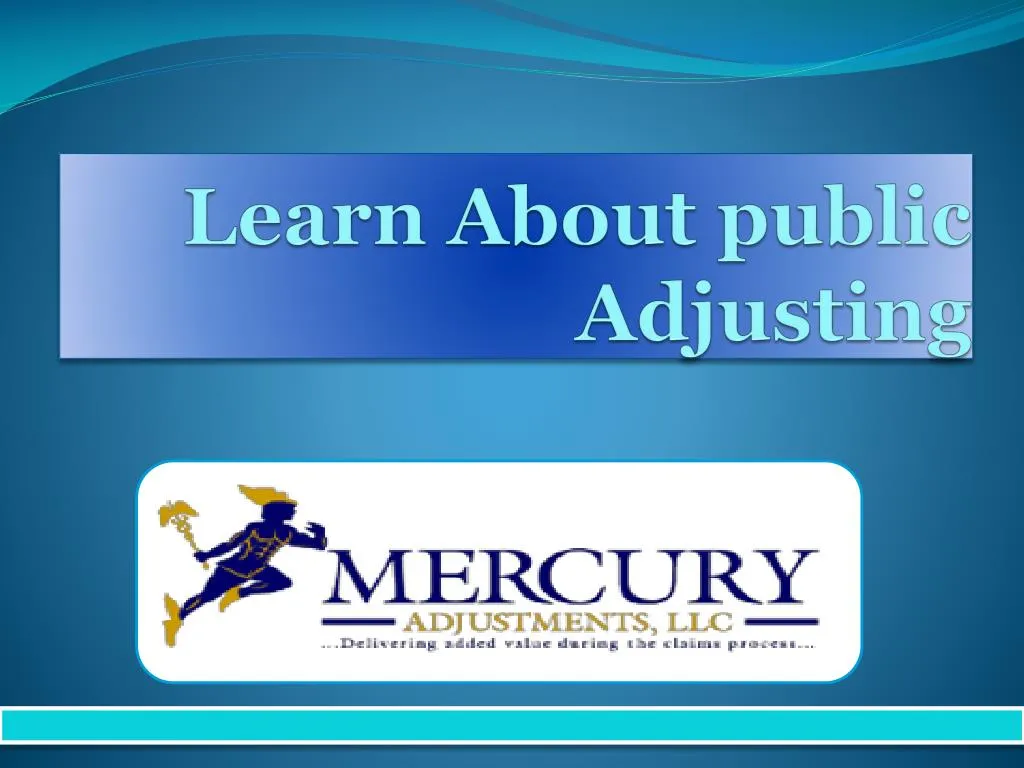 learn about public adjusting