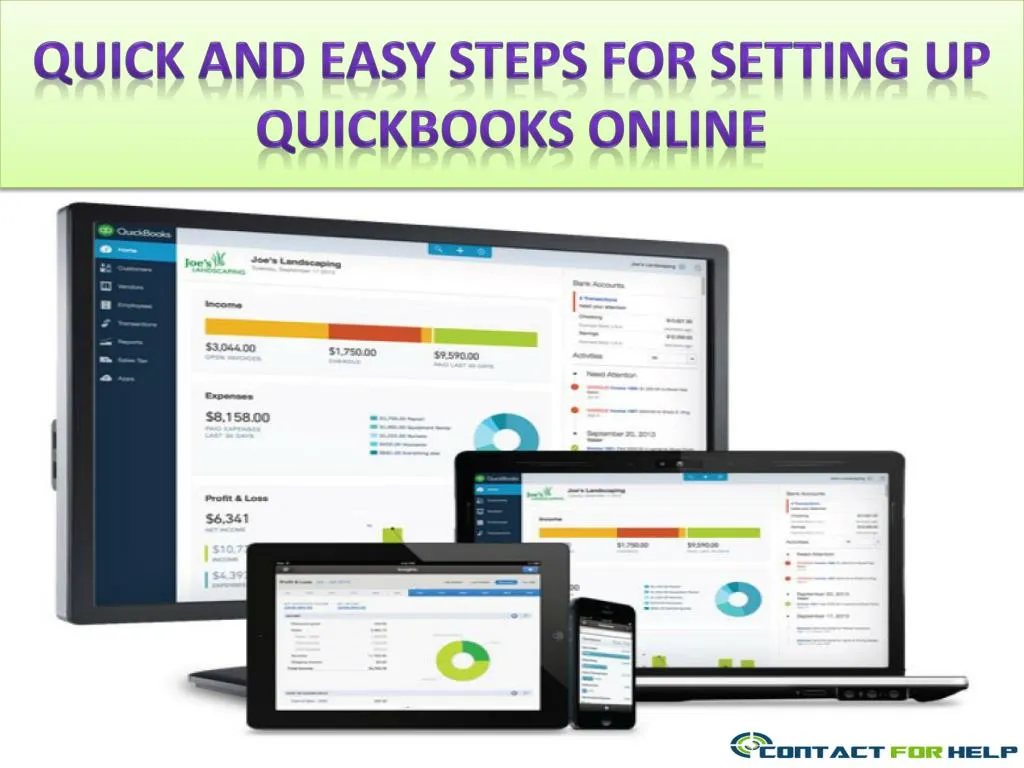 quick and easy steps for setting up quickbooks online