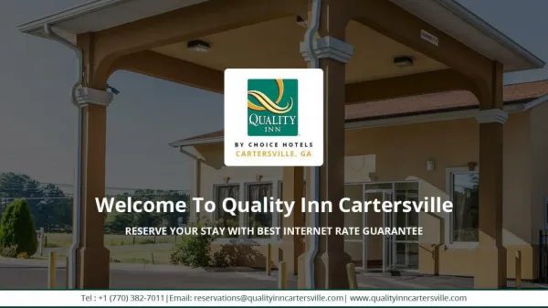 Pet Friendly Hotel near Cartersville GA - Quality Inn Cartersville