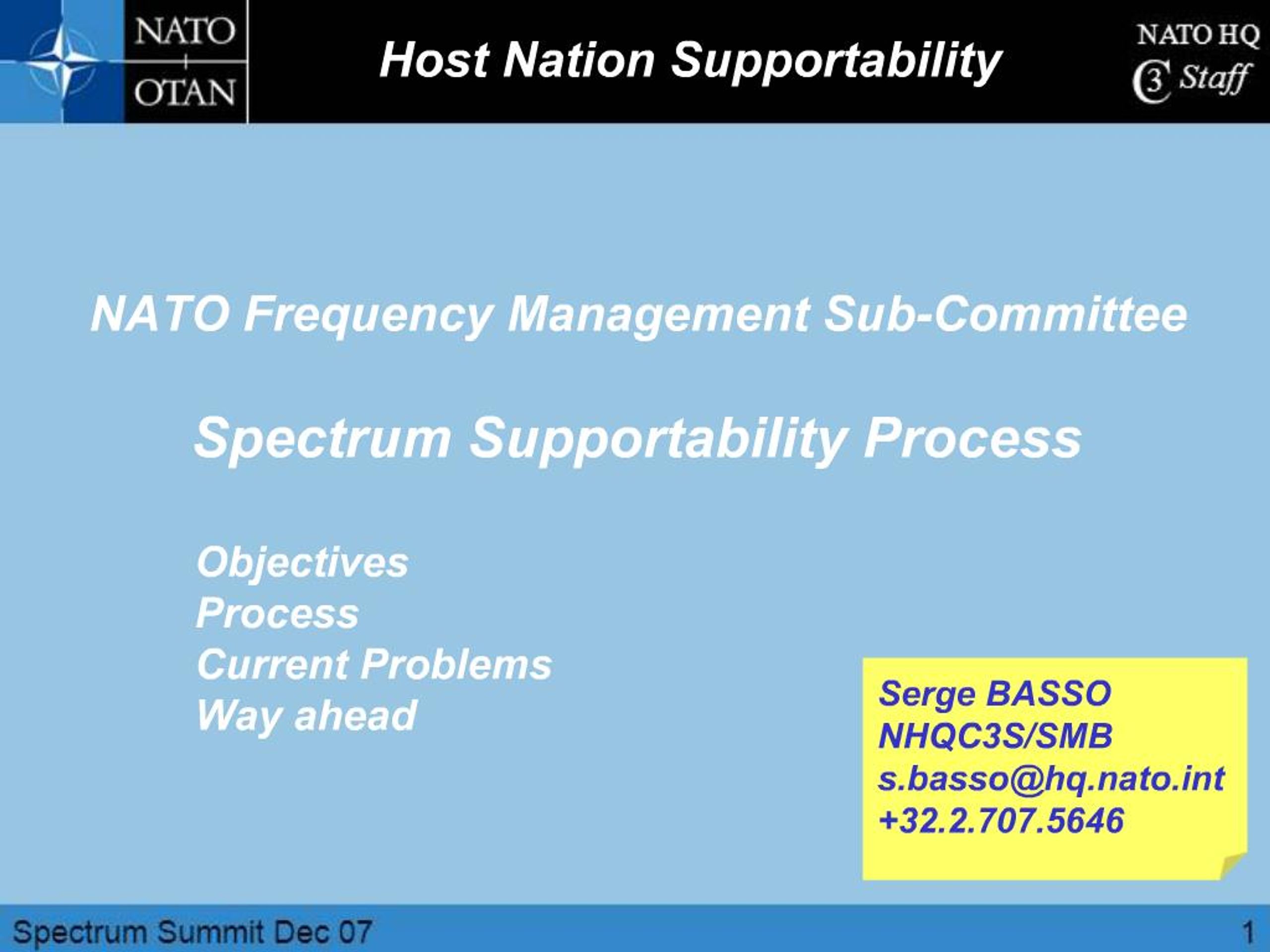 PPT - Host Nation Supportability PowerPoint Presentation, free download ...