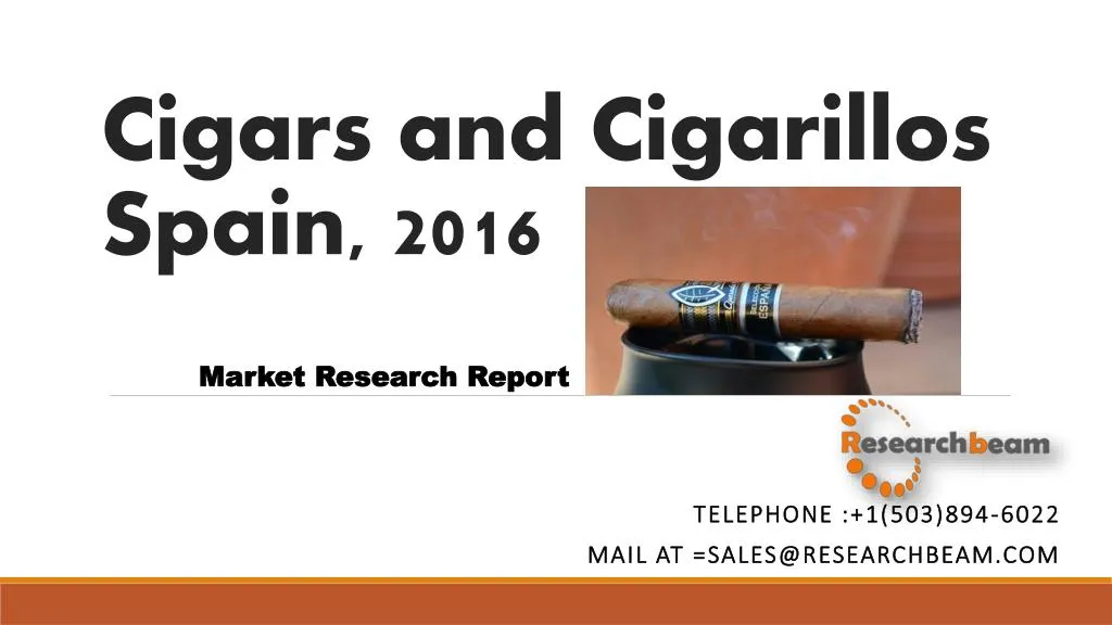 cigars and cigarillos spain 2016