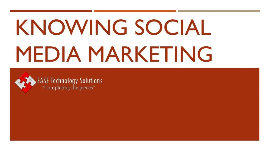 knowing social media marketing