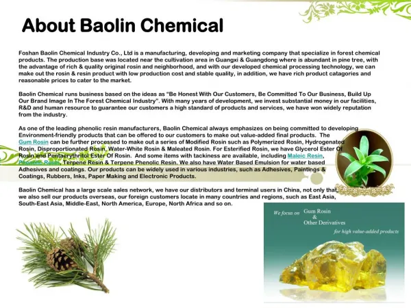 About Baolin Chemical
