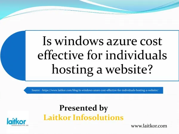 Is windows azure cost effective for individuals hosting a website?