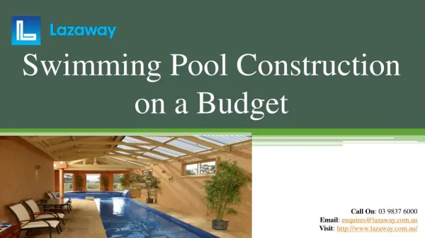 Swimming Pool Construction on a Budget