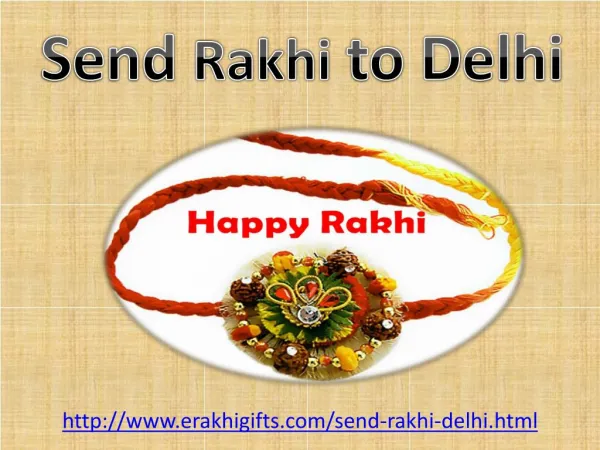 Send online rakhi to delhi