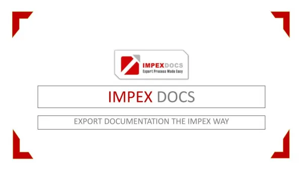 Export Documentation the Impex Way