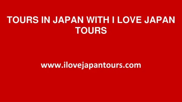 Japan Travel Plans
