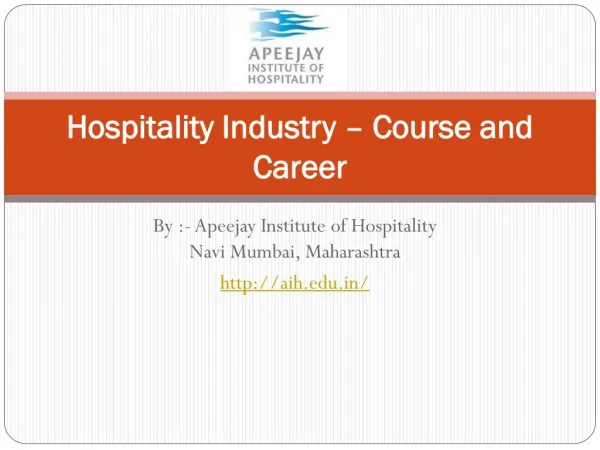 Overview of Hospitality Industry