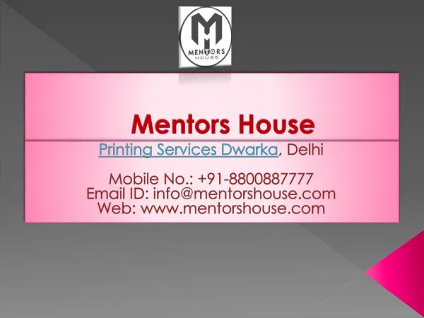 Printing Company - Offset Printing Services in Dwarka, Delhi