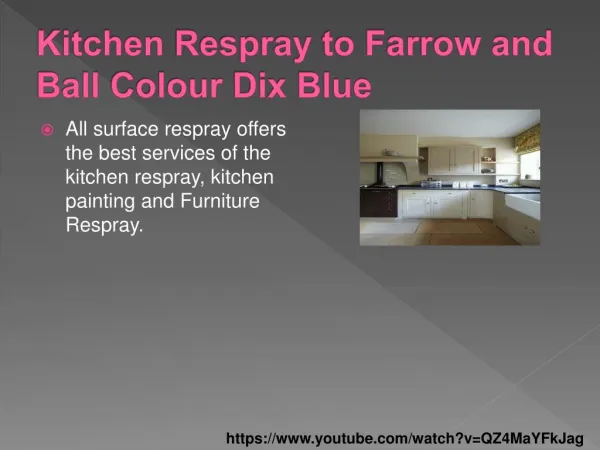 Kitchen Respray Before and After