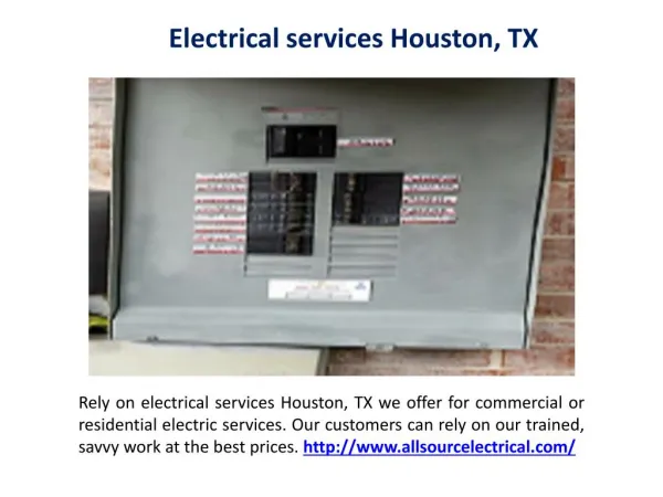 Local electricians Houston, TX