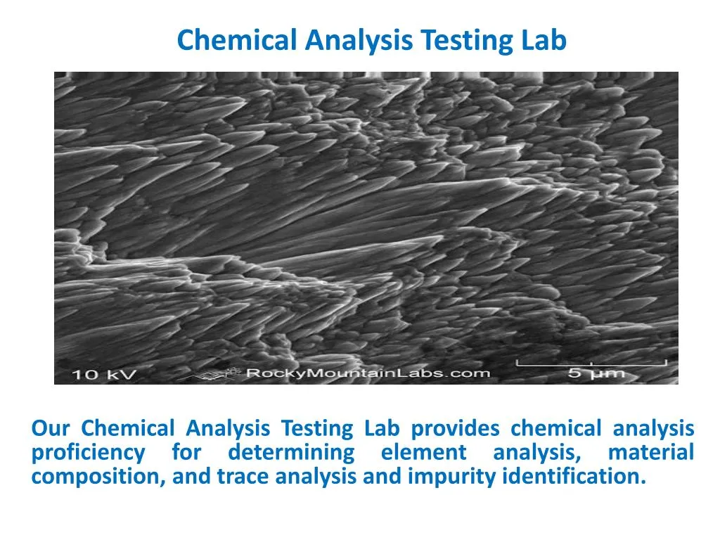 chemical analysis testing lab