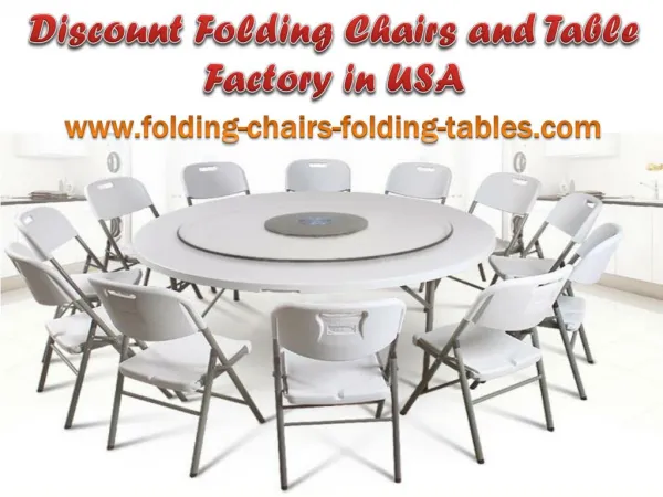 Discount Folding Chairs and Table Factory in USA