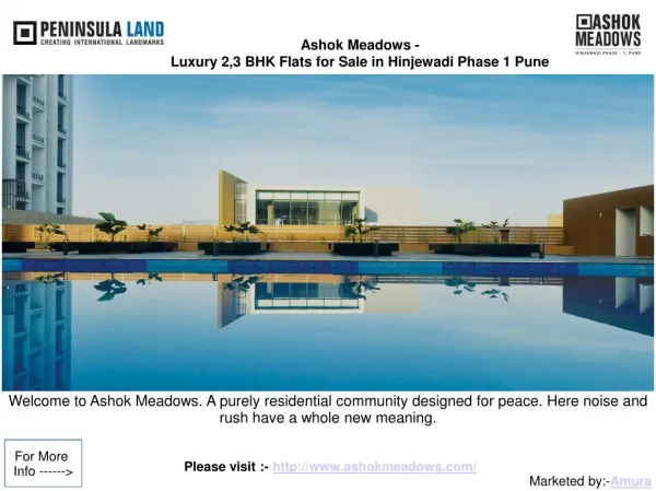 Ashok Meadows - Apartments In Hinjawadi Phase I Pune