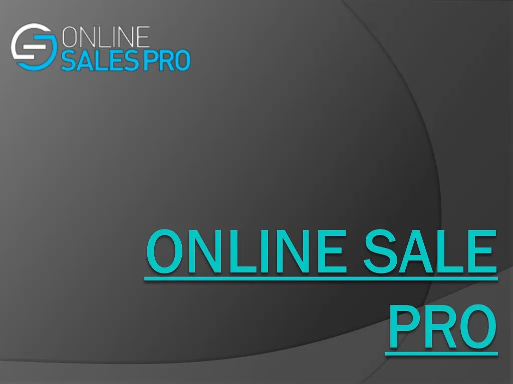 online sale pro