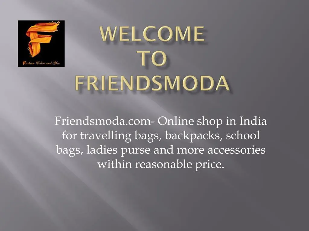 welcome to friendsmoda