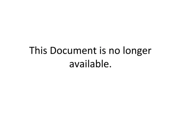 This Document is no longer available.