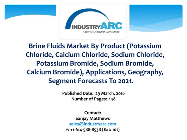Brine Fluids Market