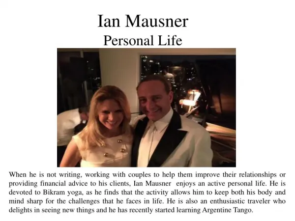 Ian Mausner - Personal Life
