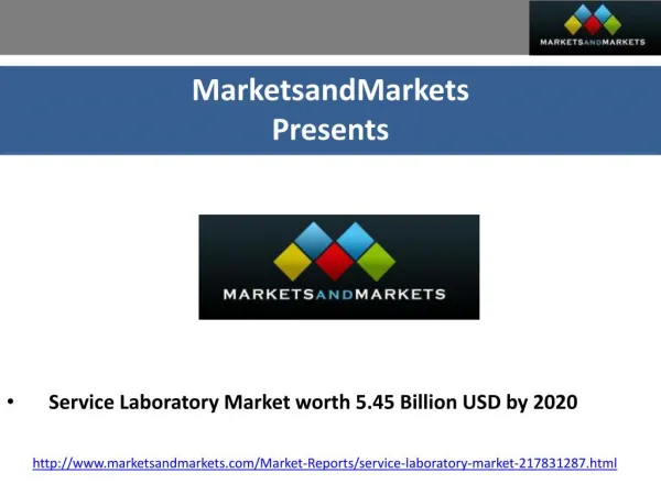 Industry overview of Service Laboratory Market