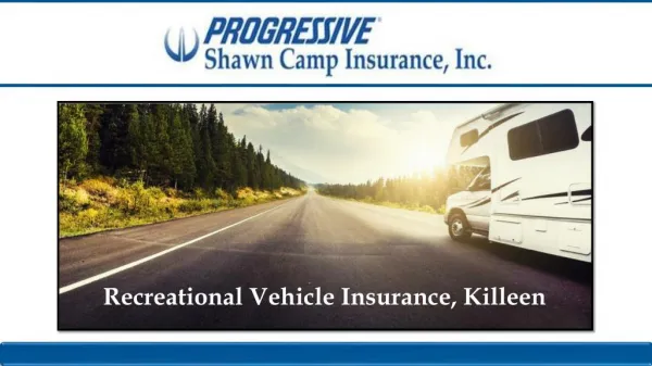 Recreational Vehicle Insurance, Killeen