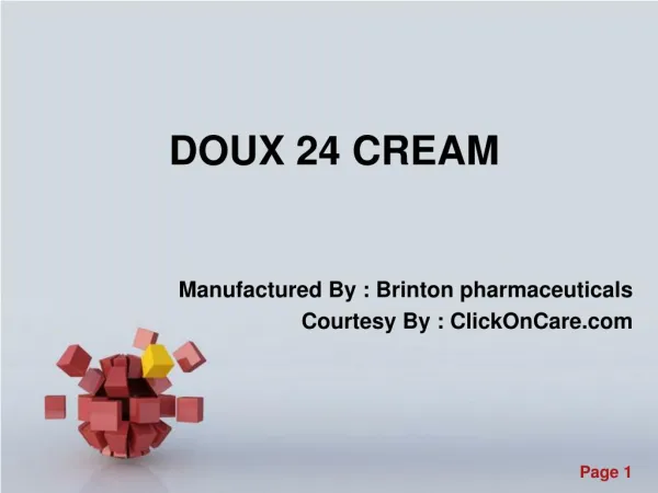 Doux 24 cream