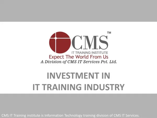 Investment in IT Training Industry