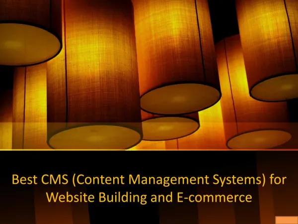 Best CMS (Content Management Systems) for Website Building and E-commerce
