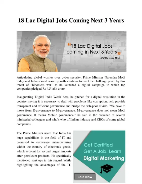 18 Lac Digital Jobs Coming Next 3 Years