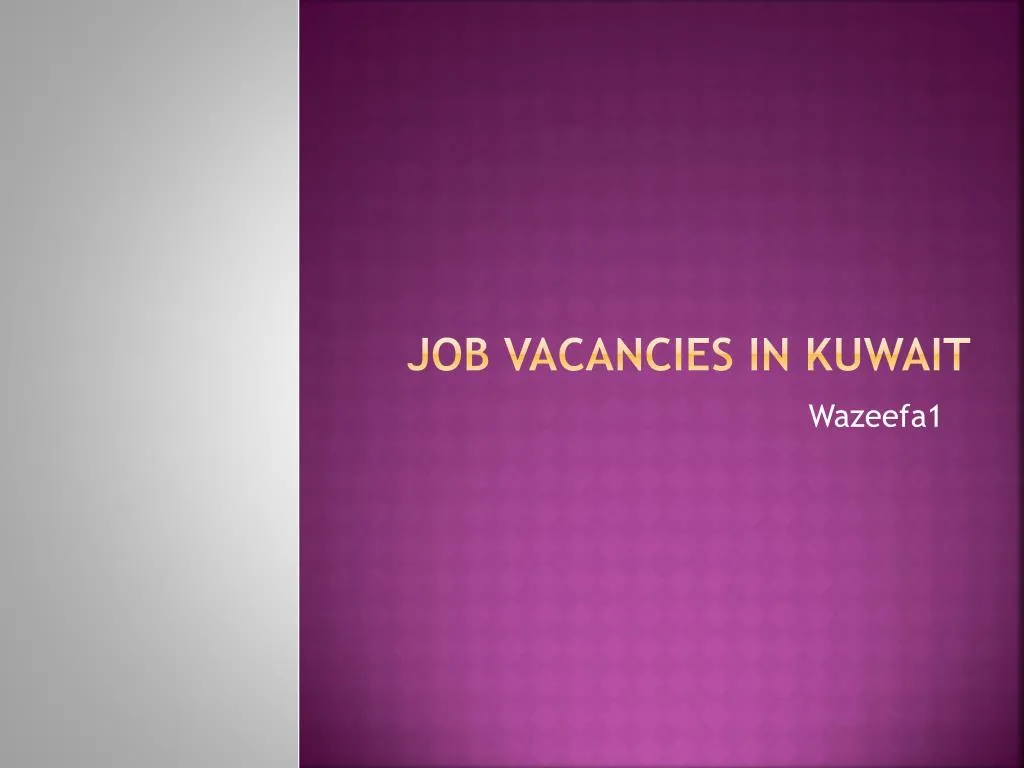 job vacancies in kuwait