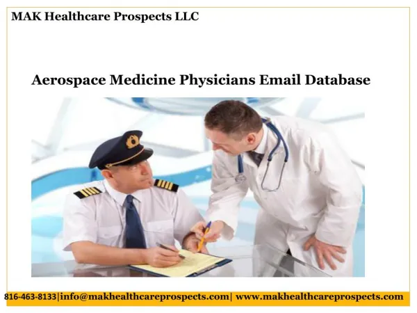 Aerospace Medicine Physicians Email Database