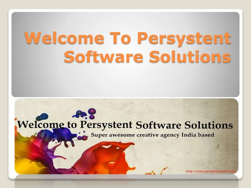 welcome to persystent software solutions