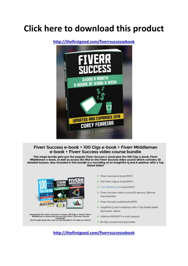 Fiverr Success Ebook Review - Scam or Legit - PDF eBook Download