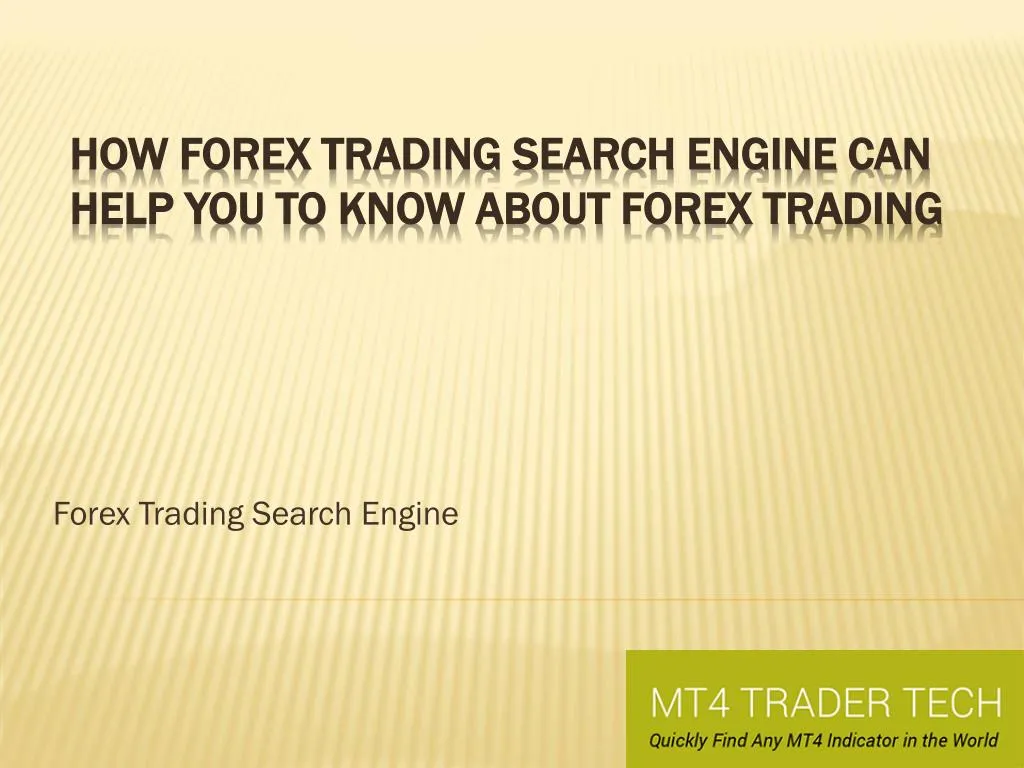 forex trading search engine