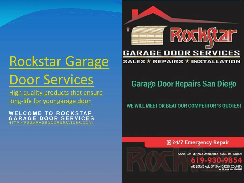 rockstar garage door services high quality products that ensure long life for your garage door