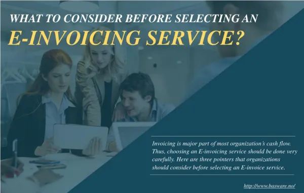 How to select an e-invoicing service?