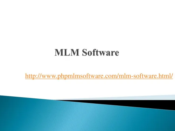 MLM Companies in India, MLM Software