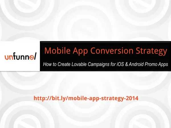 2014 iOS Mobile App Promotion Strategy Template