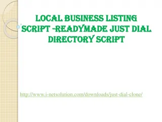 Local Business Listing - Readymade justdial Directory script