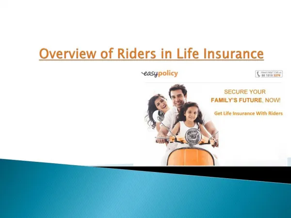 Overview of Riders in Life Insurance