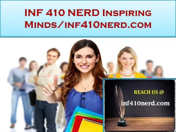 INF 410 NERD Real Success / inf410nerd.com