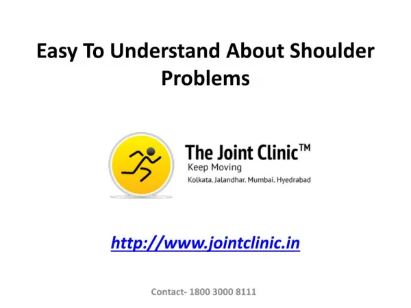 Easy To Understand About Shoulder Problems