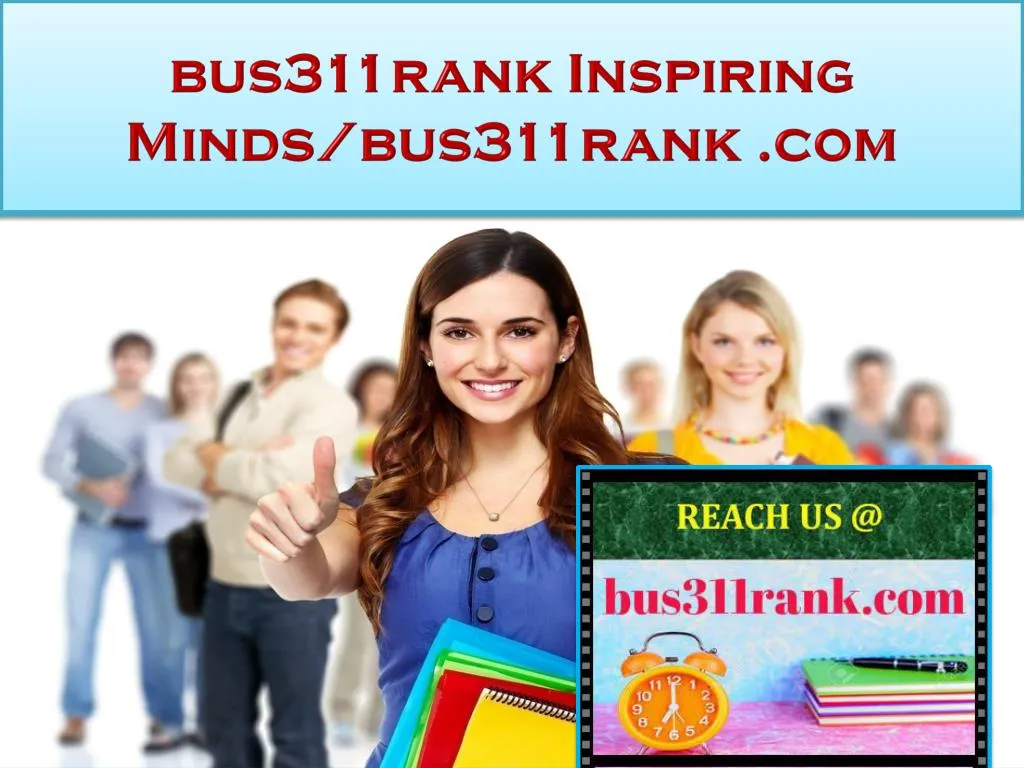bus311rank inspiring minds bus311rank com
