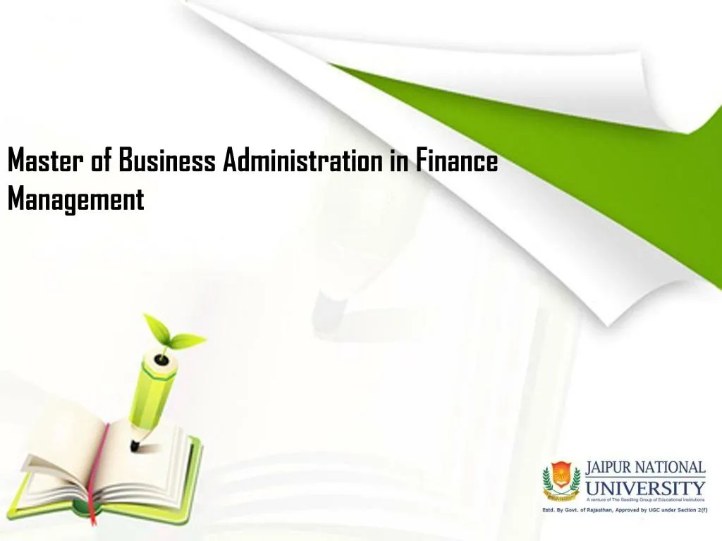 master of business administration in finance management