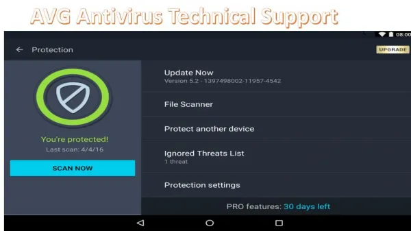 Avg Antivirus mobile virus remove any time any where