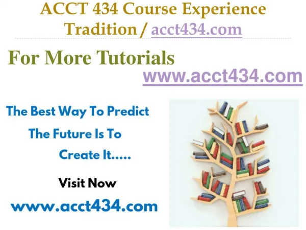 ACCT 434 Slingshot Academy / acct434.com
